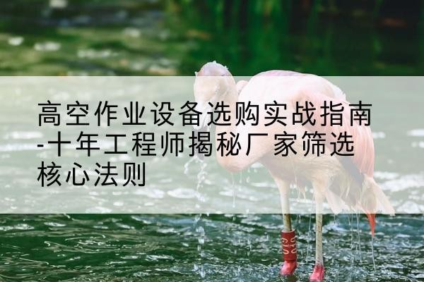 密云区剪叉式升降机厂家-高空作业设备选购实战指南-十年工程师揭秘厂家筛选核心法则